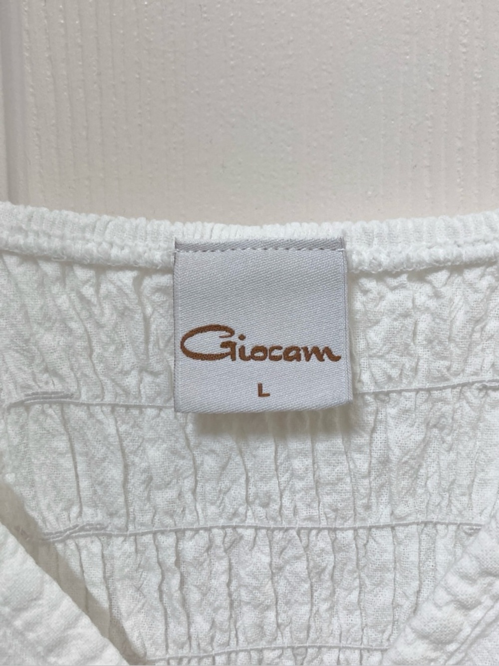 White Deep V Neck Peruvian Cotton Strappy Sundress Size Large Coastal Vacation - Picture 2 of 10